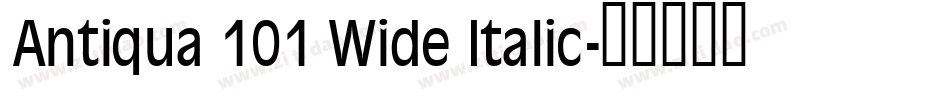 Antiqua 101 Wide Italic字体转换